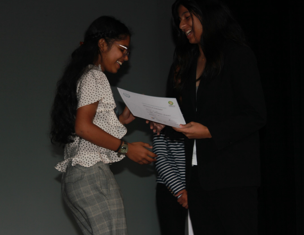 Presenting a certificate