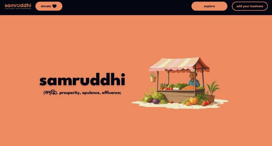Project Samruddhi — platform homepage