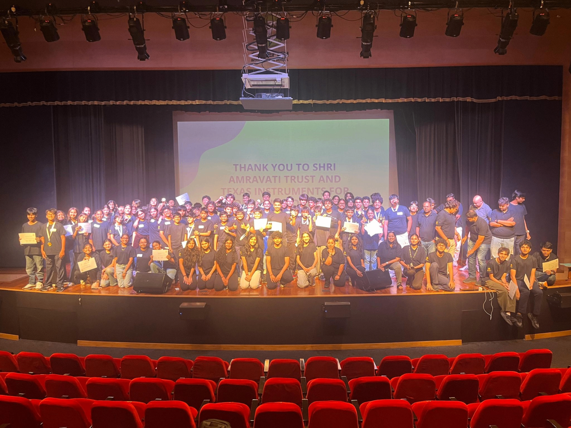OIS Spark — closing ceremony on stage